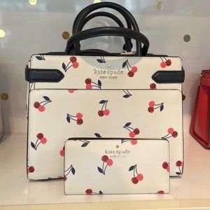 Kate Spade Staci Medium Satchel & Kate Spade Staci Large Slim Bifold Wallet